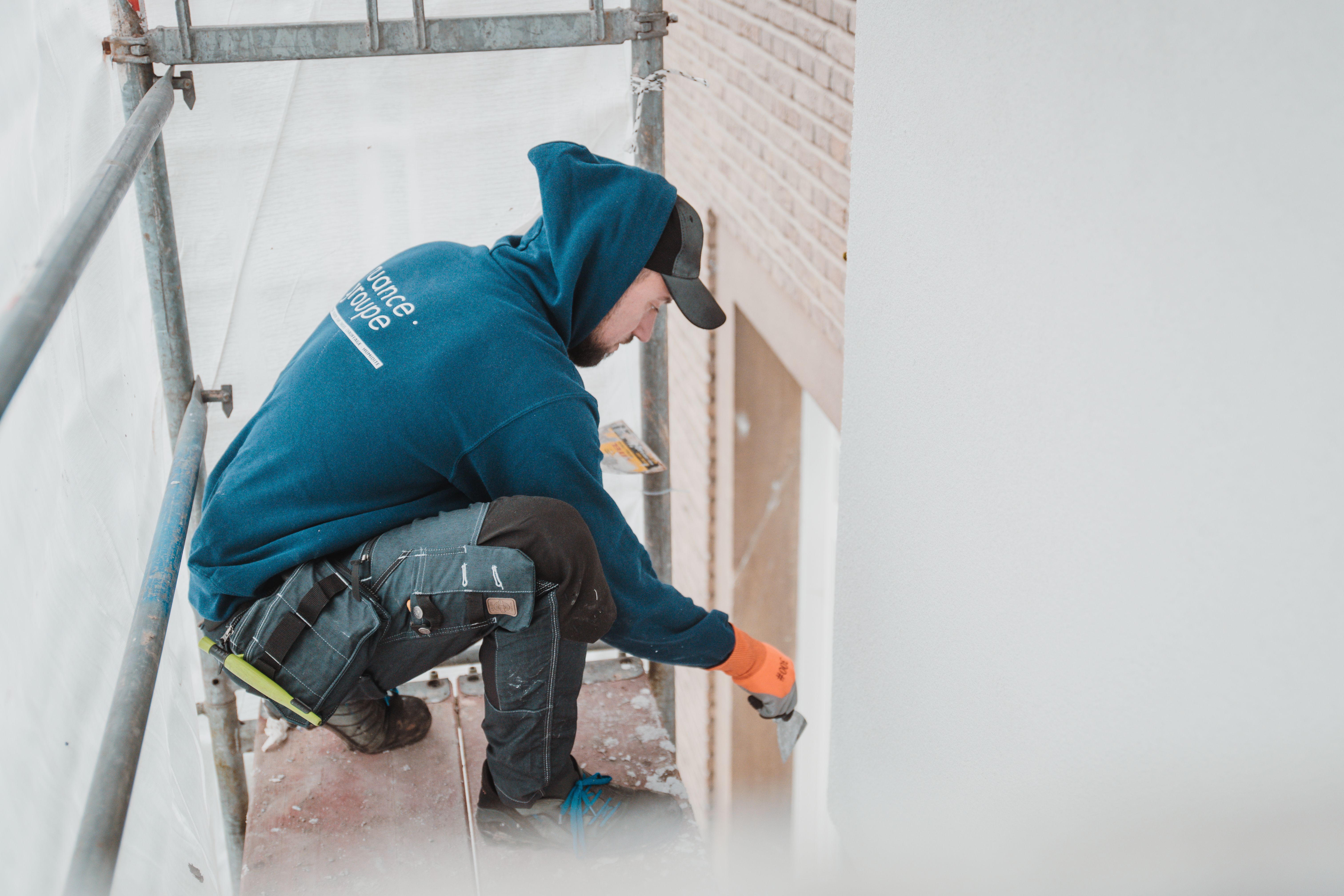 Rénovation de façade par Nuance Groupe en Belgique